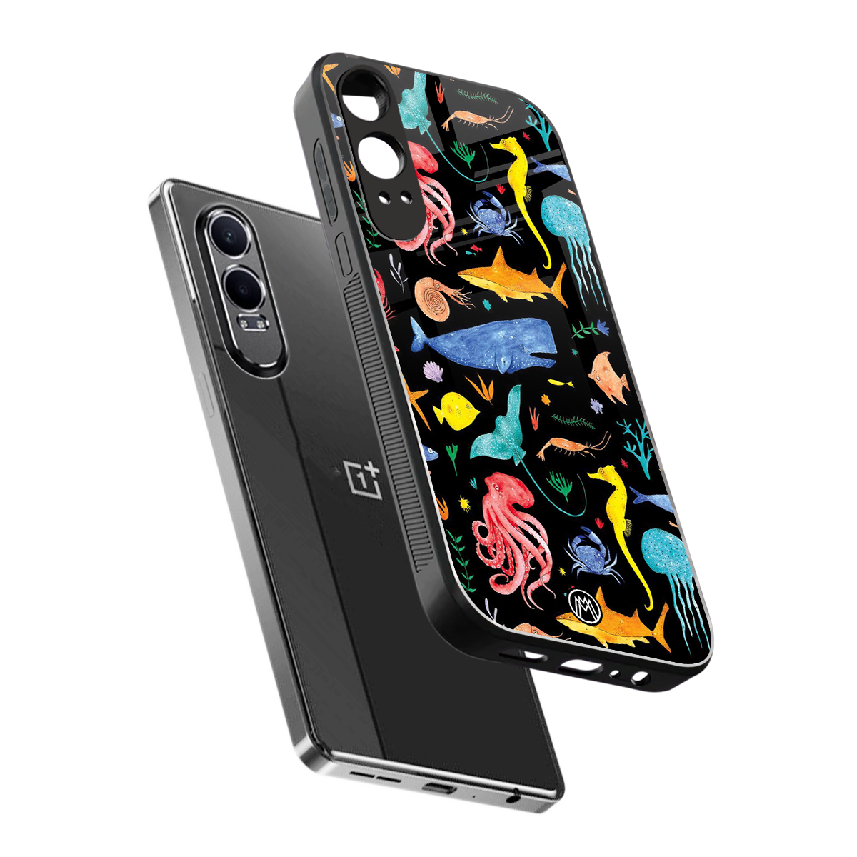 atomic ocean back phone cover | glass case for oneplus nord ce 4 lite