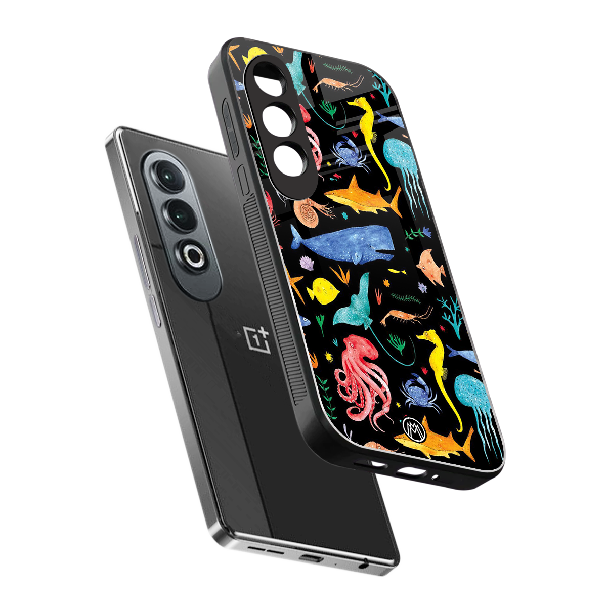 atomic ocean back phone cover | glass case for oneplus nord ce 4