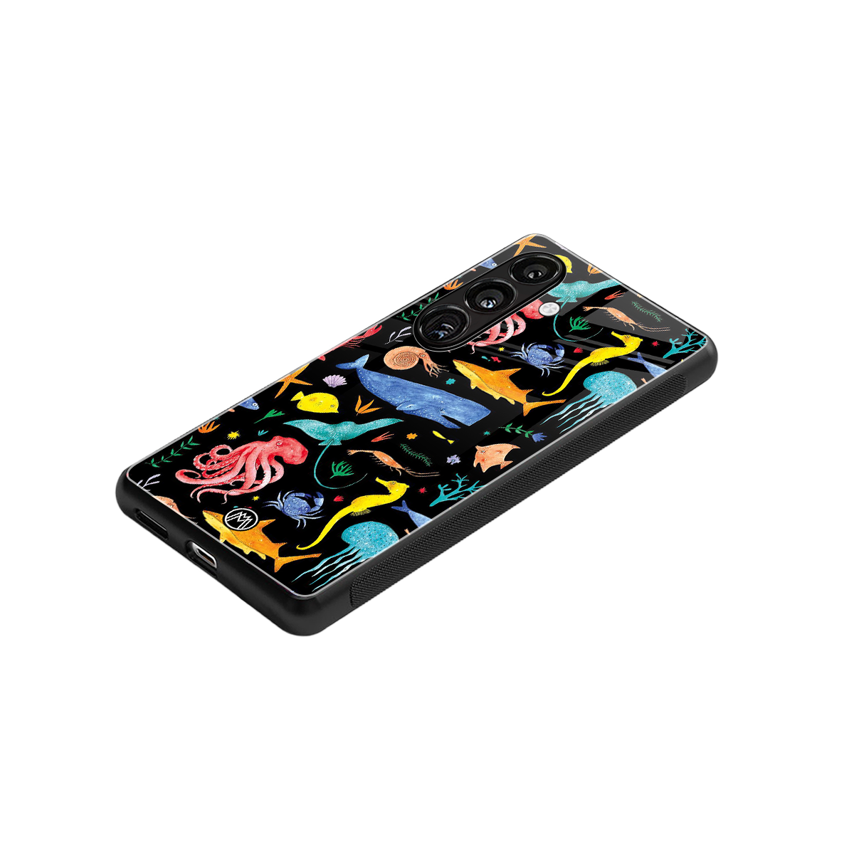 atomic ocean back phone cover | glass case for samsung galaxy s24 fe