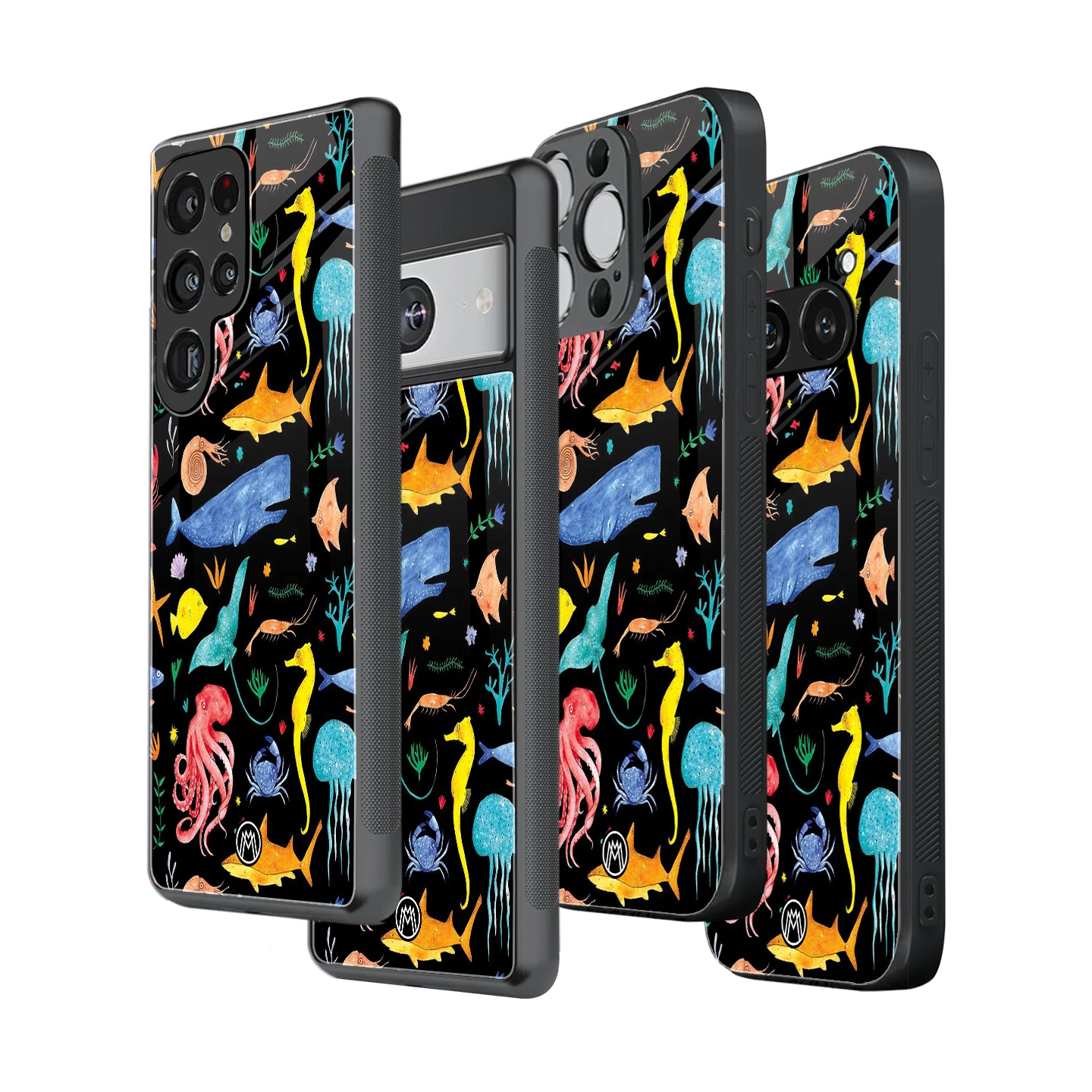 Stylish Glass Back Case for All Smartphones โ iPhone, Samsung, OnePlus, Pixel, Redmi, Oppo, Vivo, Motorola
