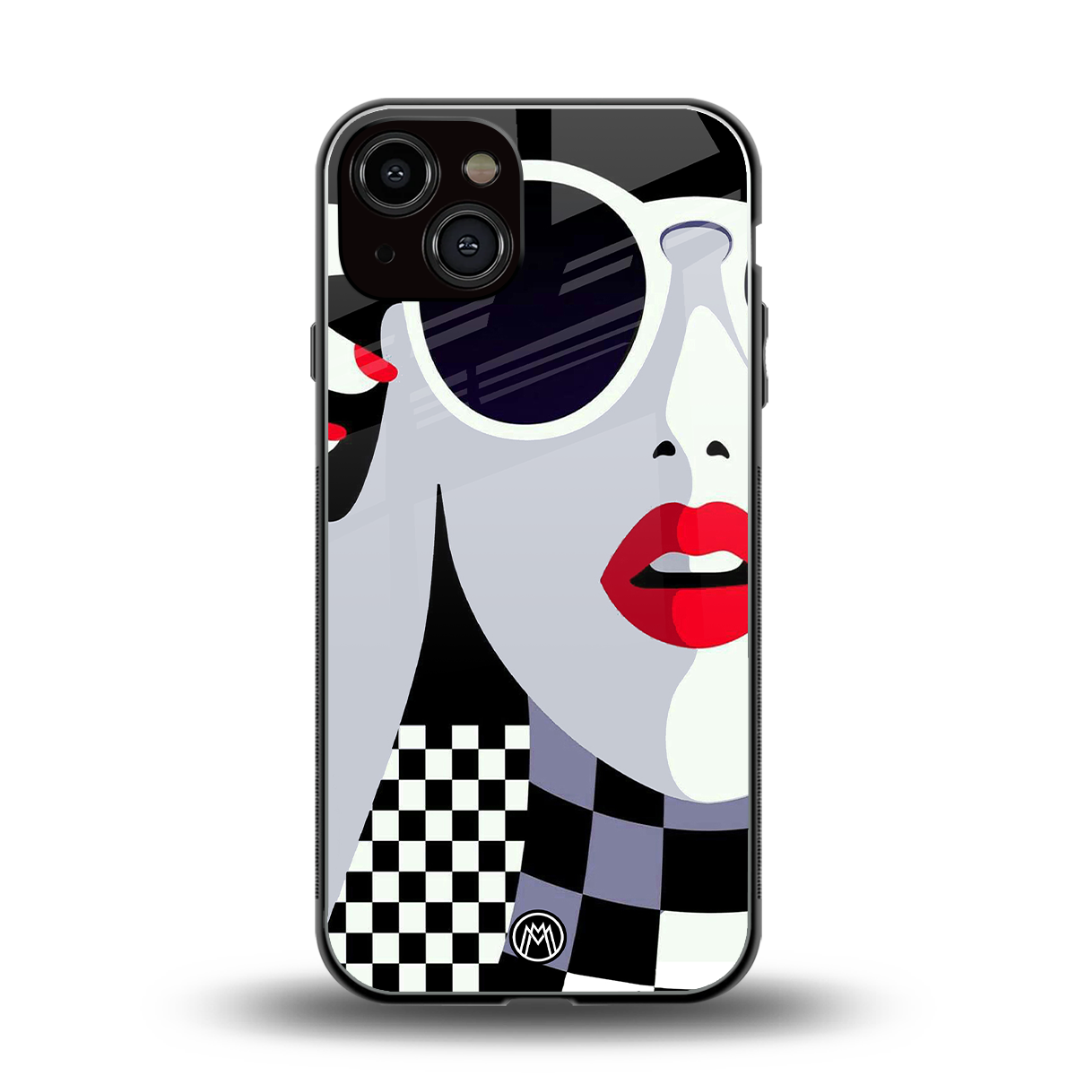 attitude queen back phone cover | glass case for iphone 13
