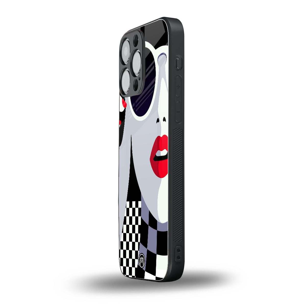 attitude queen back phone cover | glass case for iphone 14 pro max