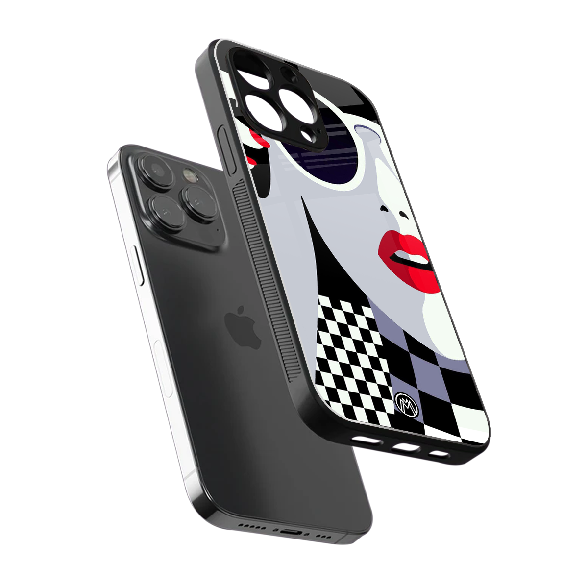 attitude queen back phone cover | glass case for iphone 16 pro max
