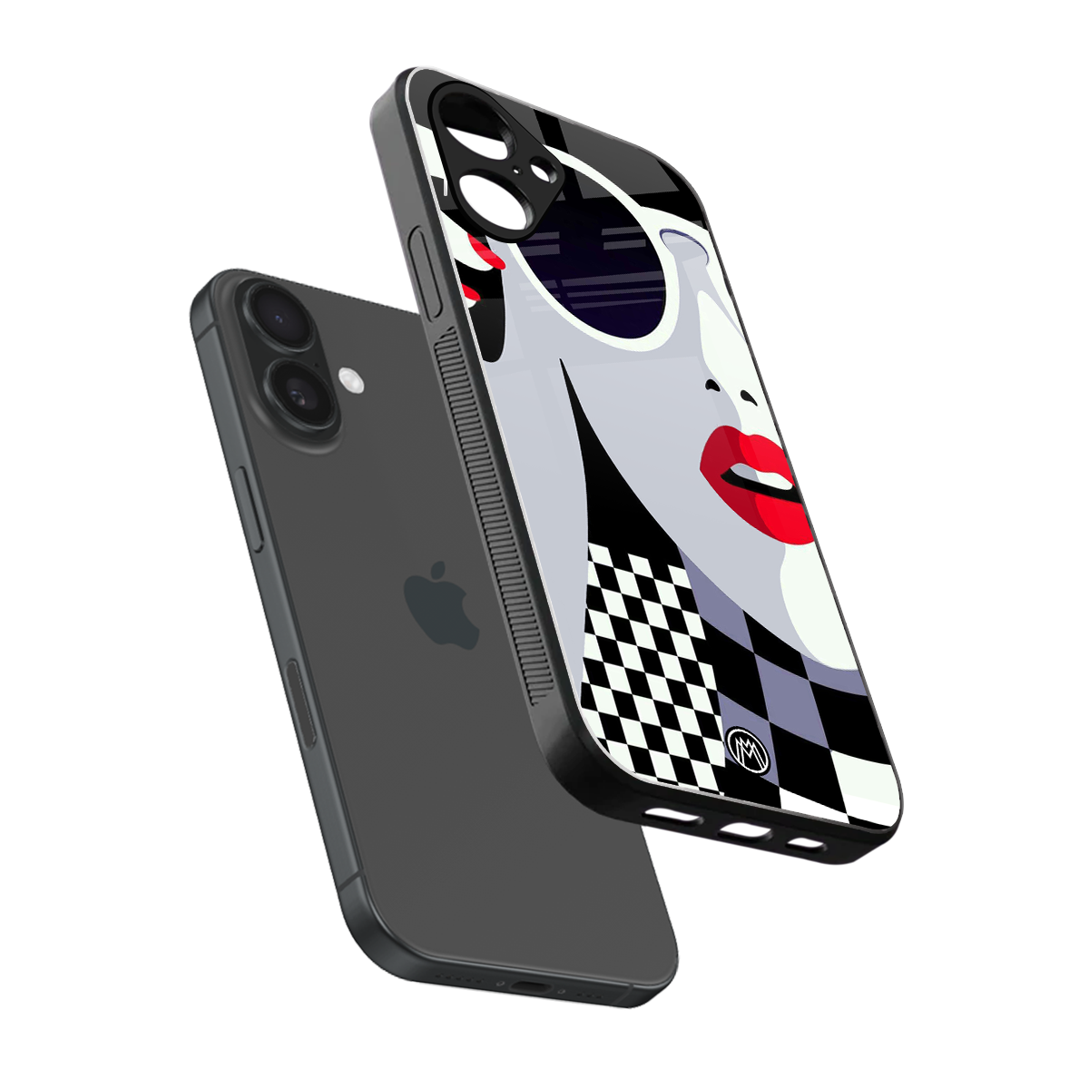 attitude queen back phone cover | glass case for iphone 16