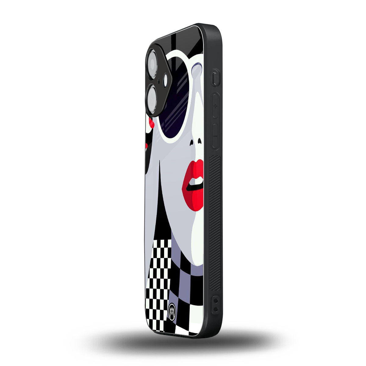 attitude queen back phone cover | glass case for iphone 16