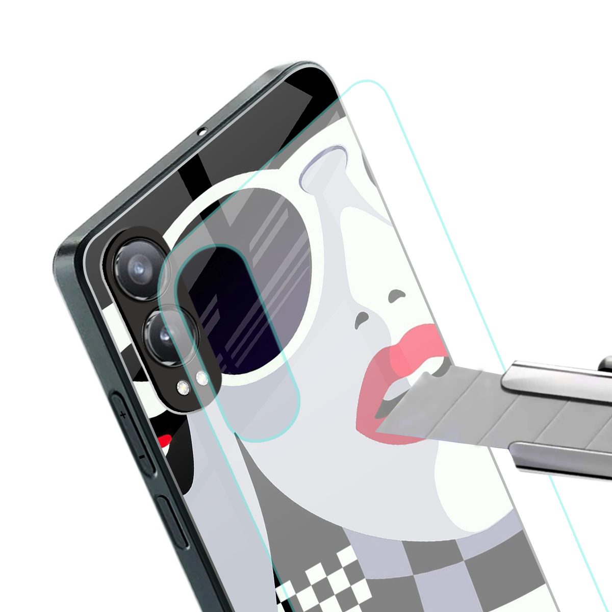 attitude queen back phone cover | glass case for oneplus nord ce 4 lite