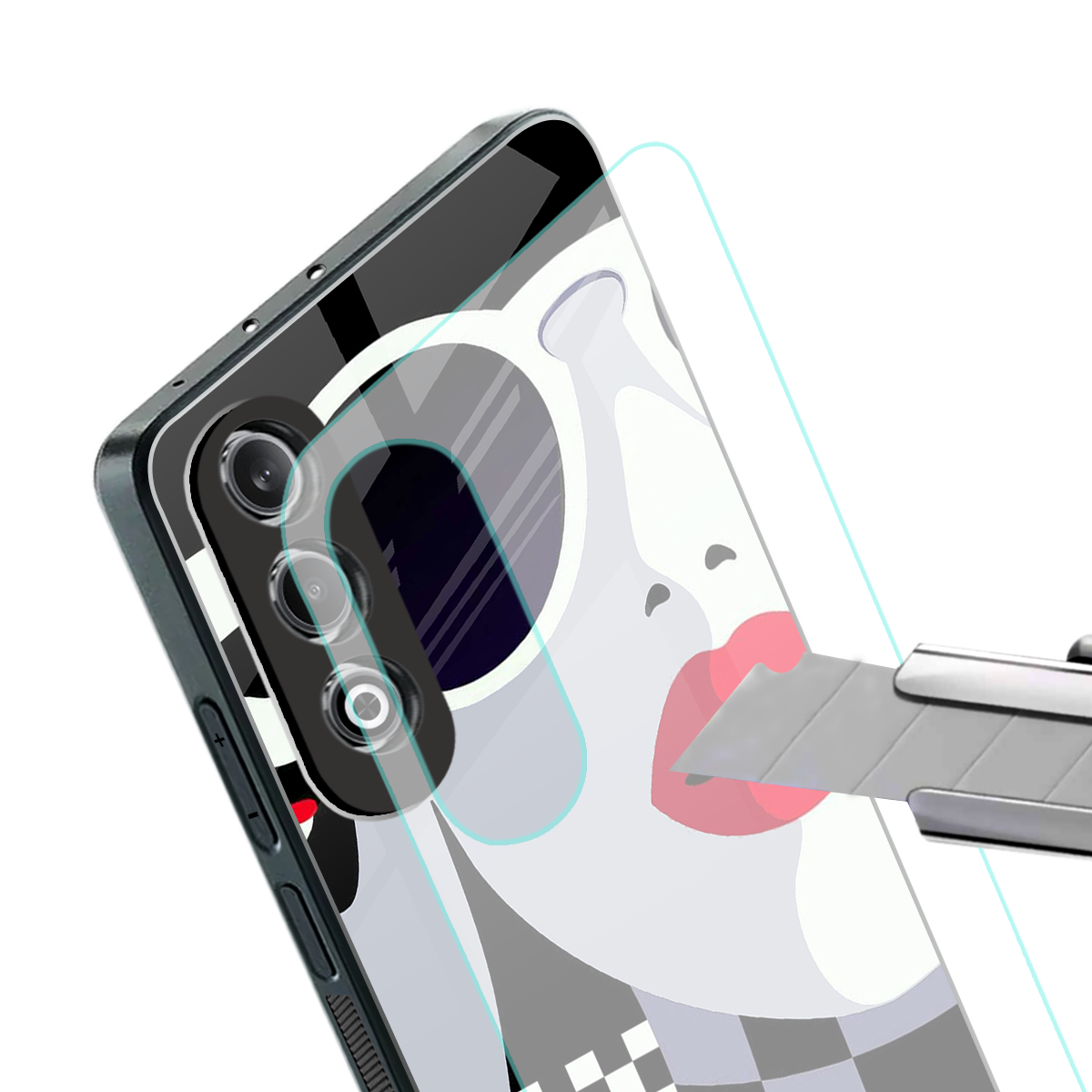 attitude queen back phone cover | glass case for oneplus nord ce 4