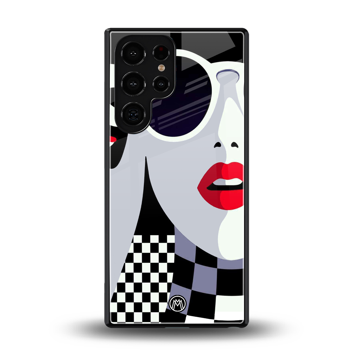 attitude queen back phone cover | glass case for samsung galaxy s25 ultra