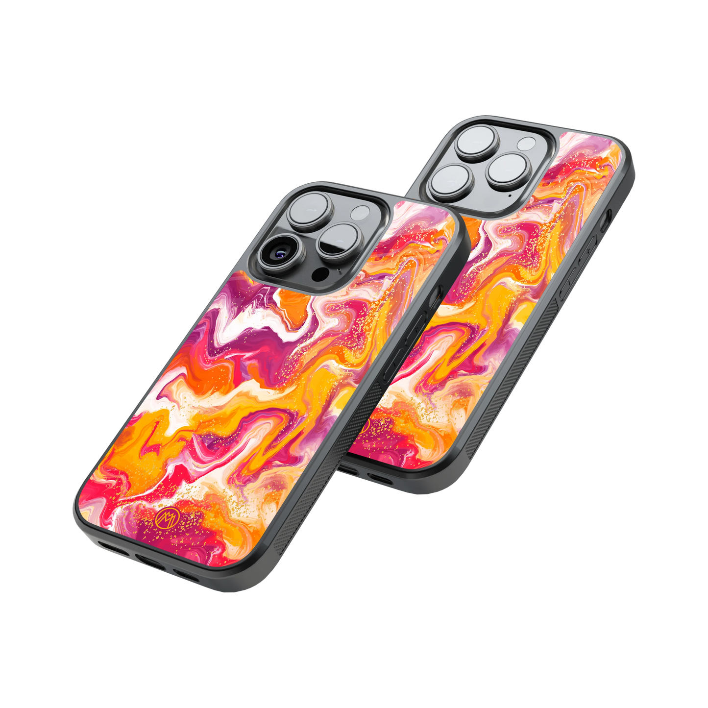 Protective Glass Back Phone Case Compatible with iPhone, Samsung, OnePlus, Pixel & More