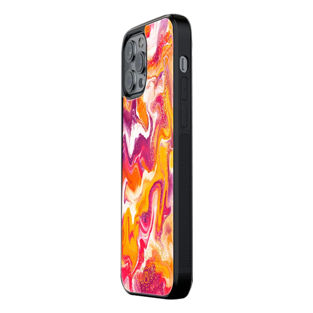 Slim Glass Back Phone Case for Multiple Brands โ iPhone, Samsung, Redmi, OnePlus, Oppo, Vivo