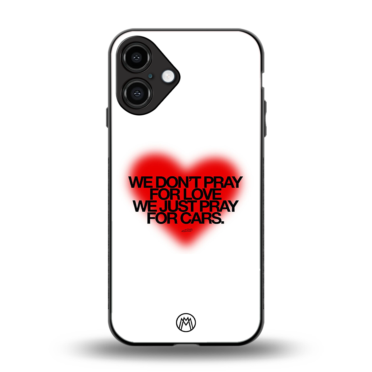 auto lust back phone cover | glass case for iphone 16 plus
