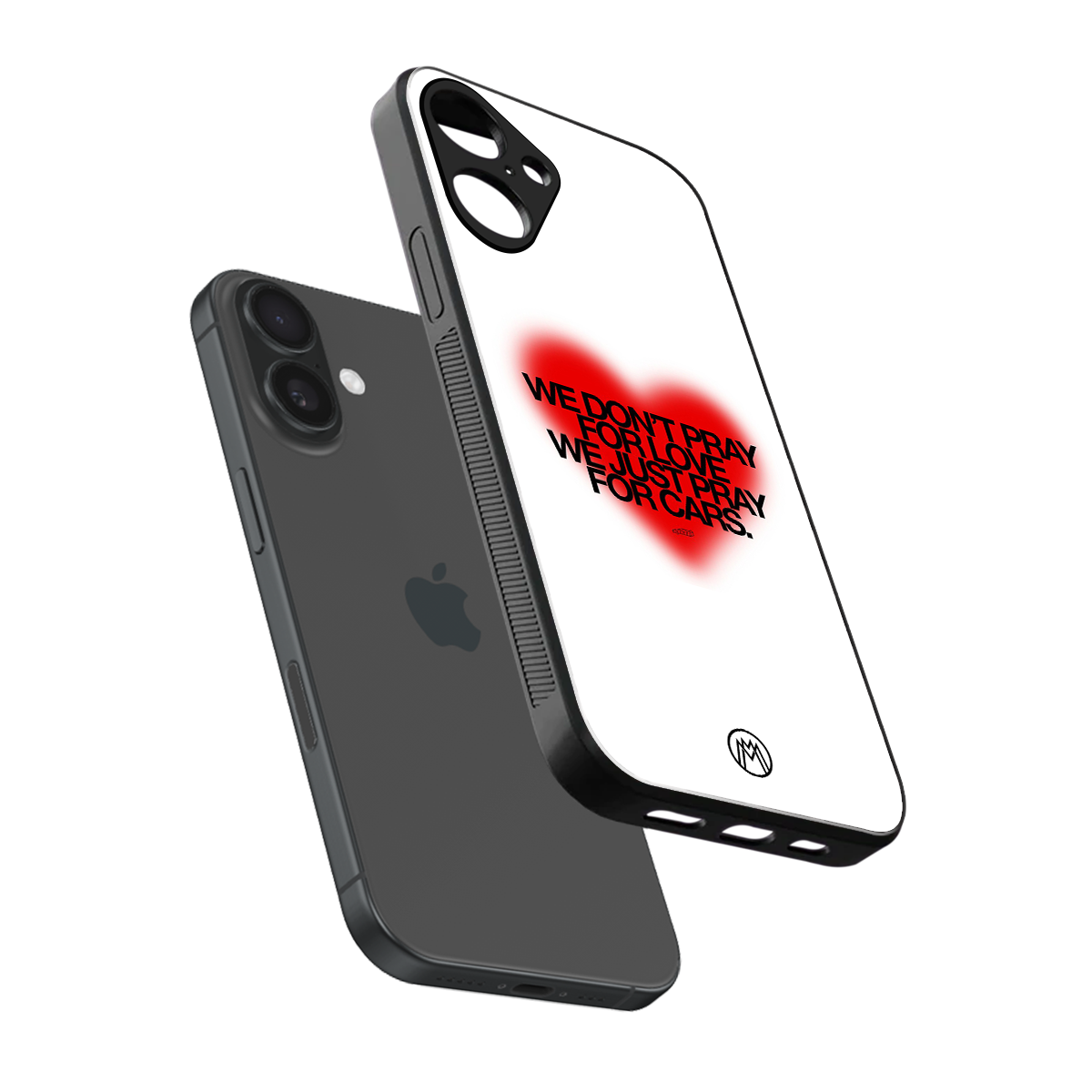 auto lust back phone cover | glass case for iphone 16 plus