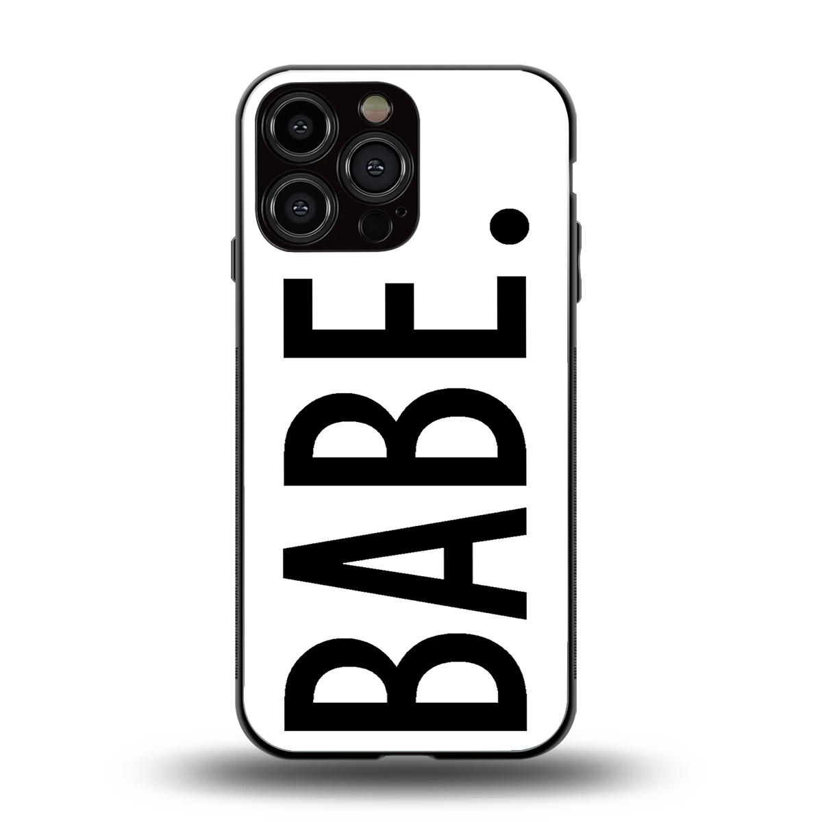 babe back phone cover | glass case for iphone 16 pro max