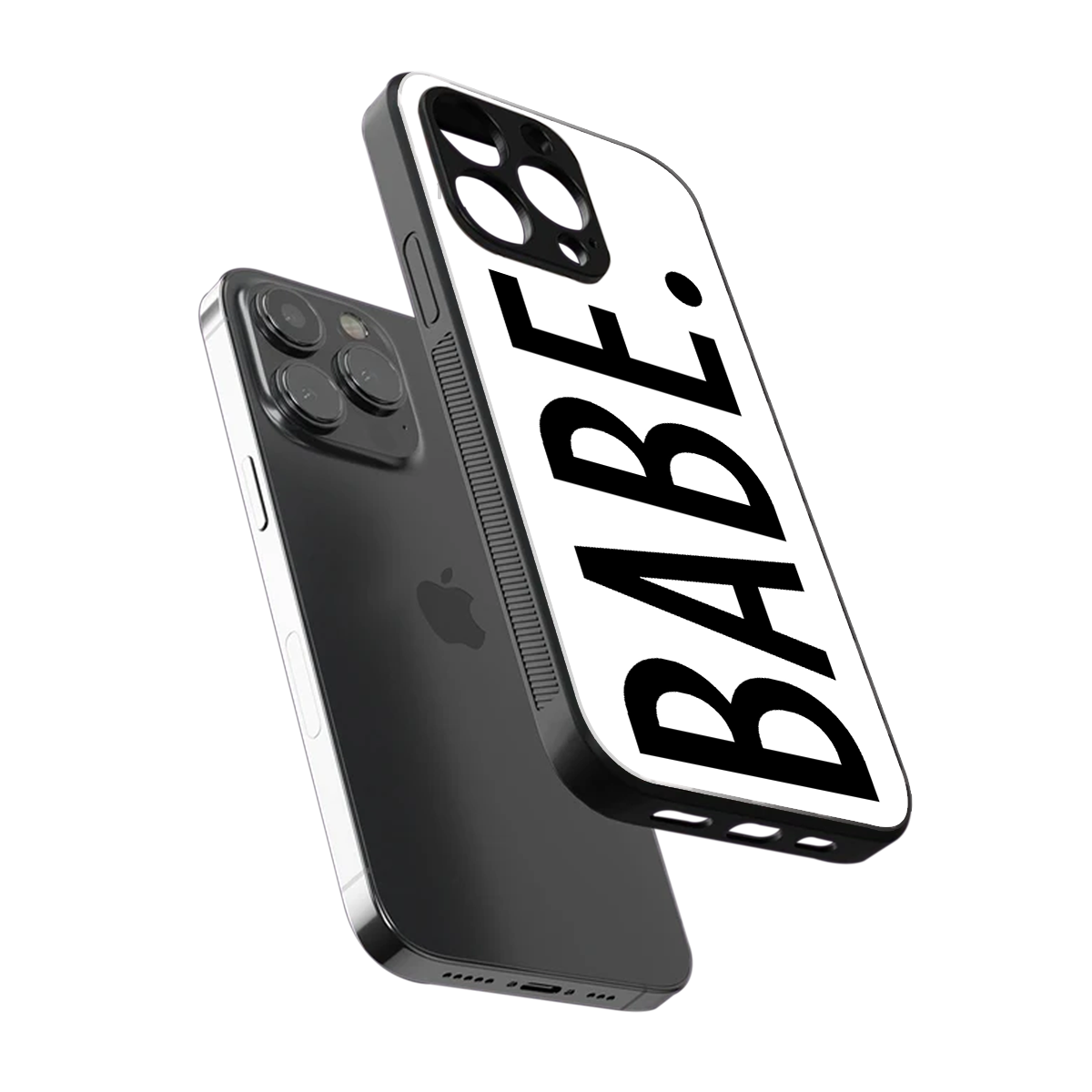 babe back phone cover | glass case for iphone 16 pro max