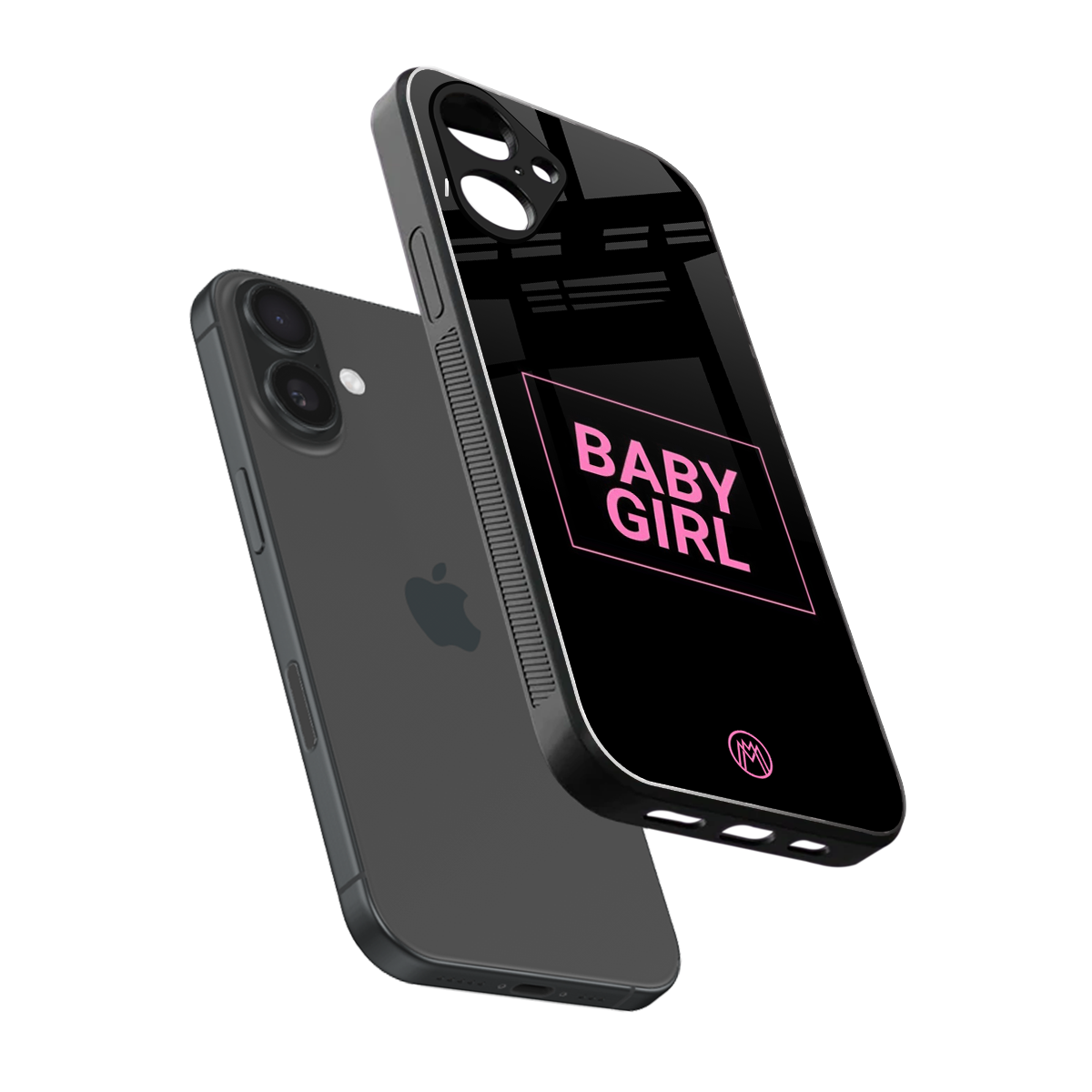 baby girl back phone cover | glass case for iphone 16