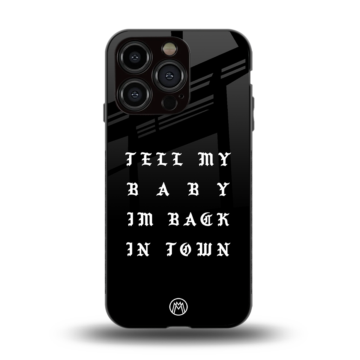 back in town back phone cover | glass case for iphone 14 pro