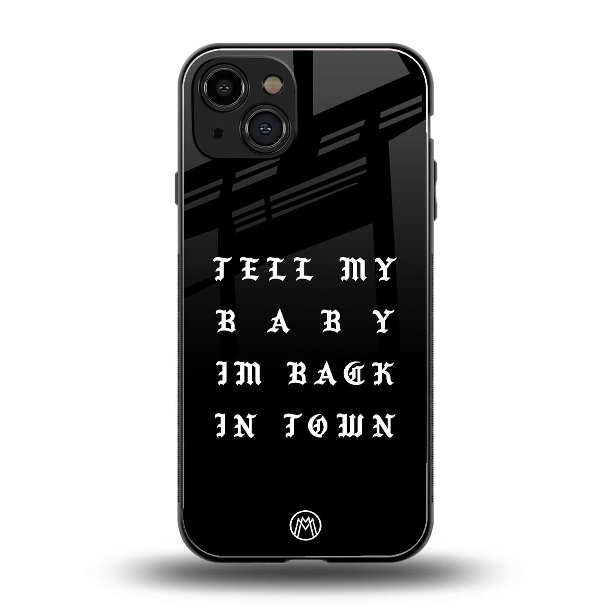 back in town back phone cover | glass case for iphone 15