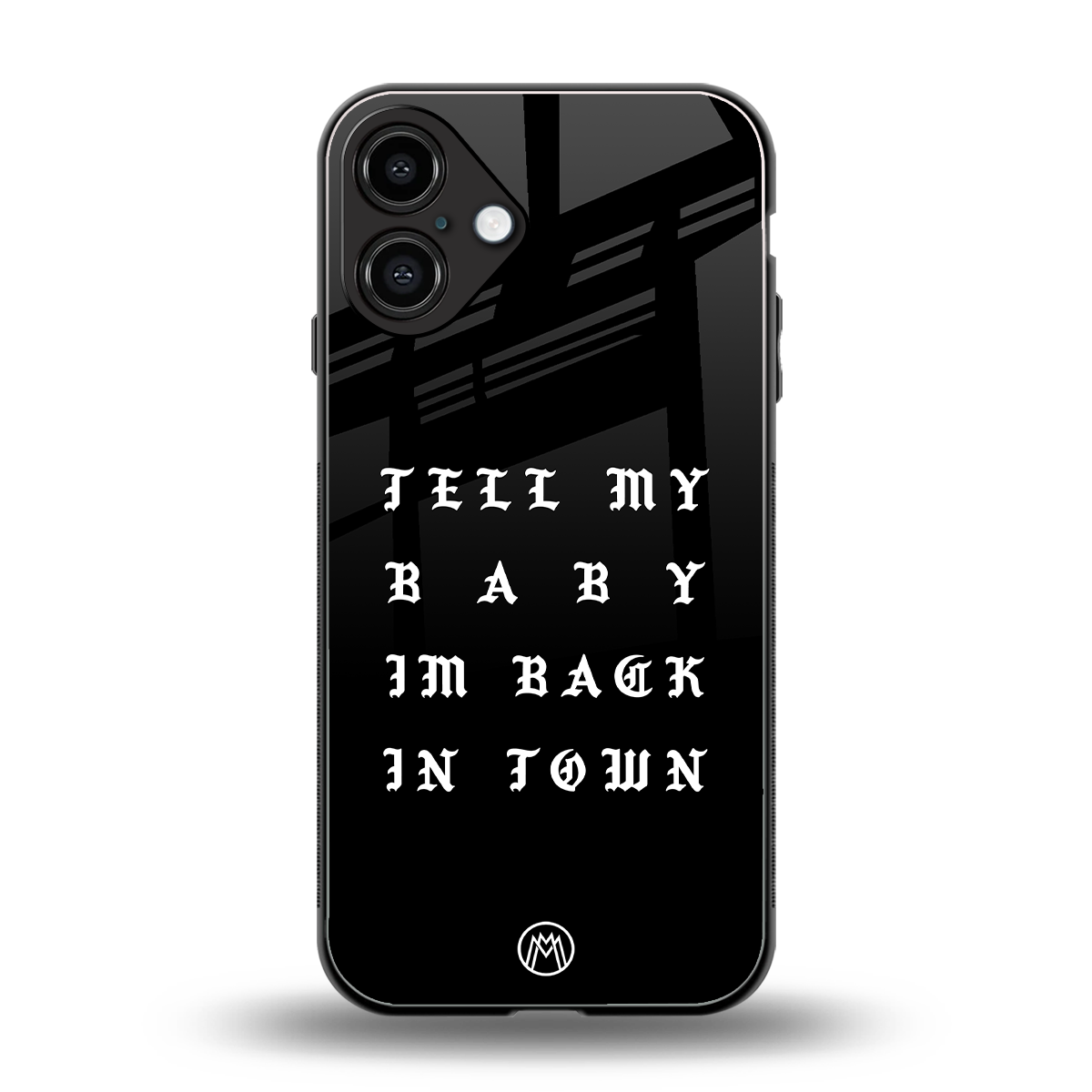 back in town back phone cover | glass case for iphone 16 plus