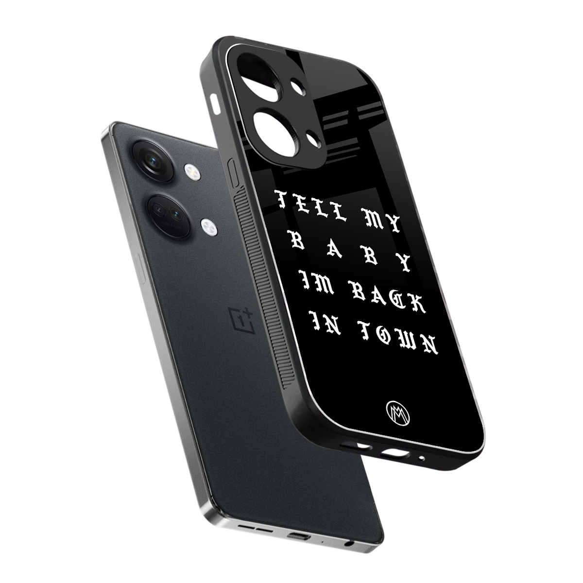 back in town back phone cover | glass case for oneplus nord 3