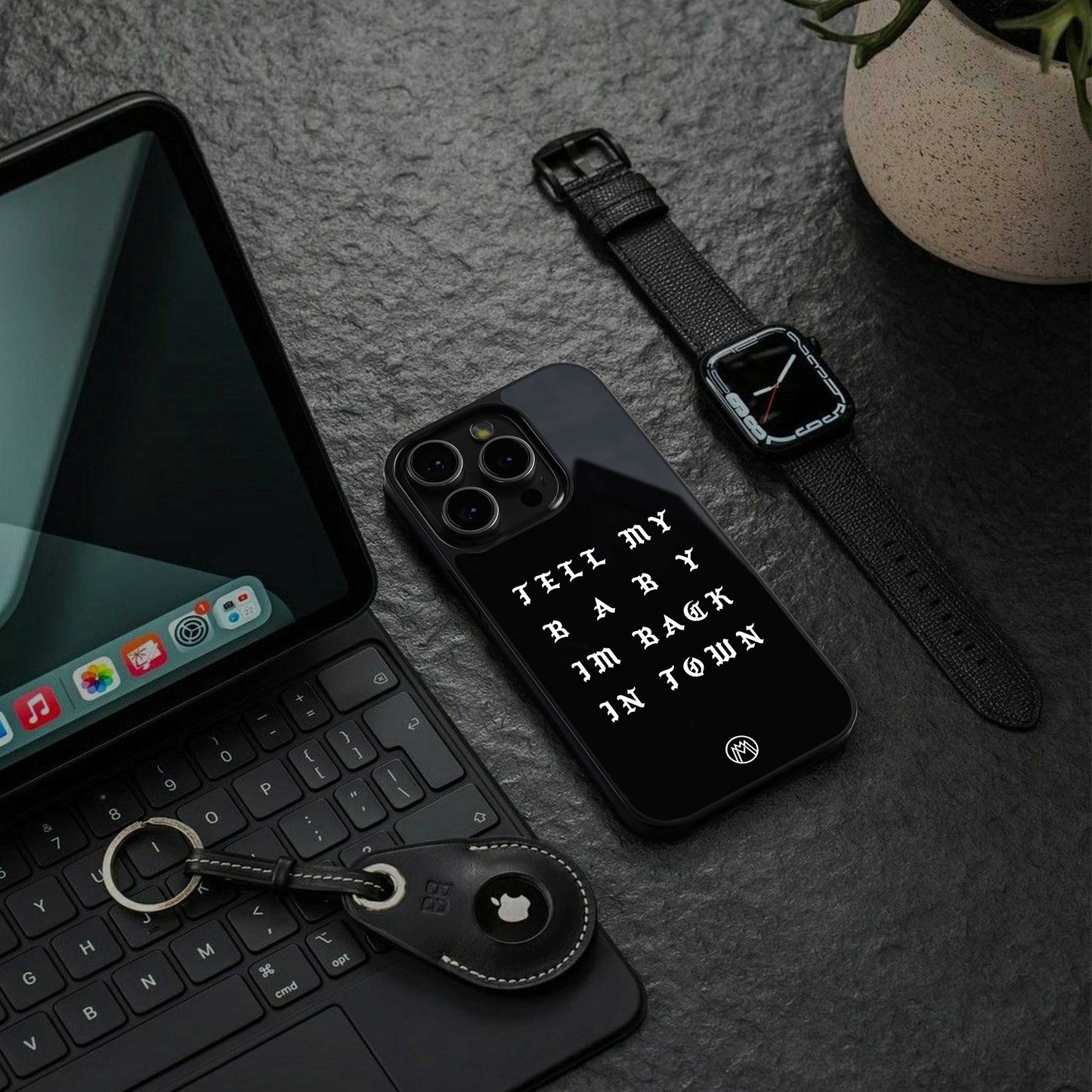 back in town back phone cover | glass case for iphone 13 pro max