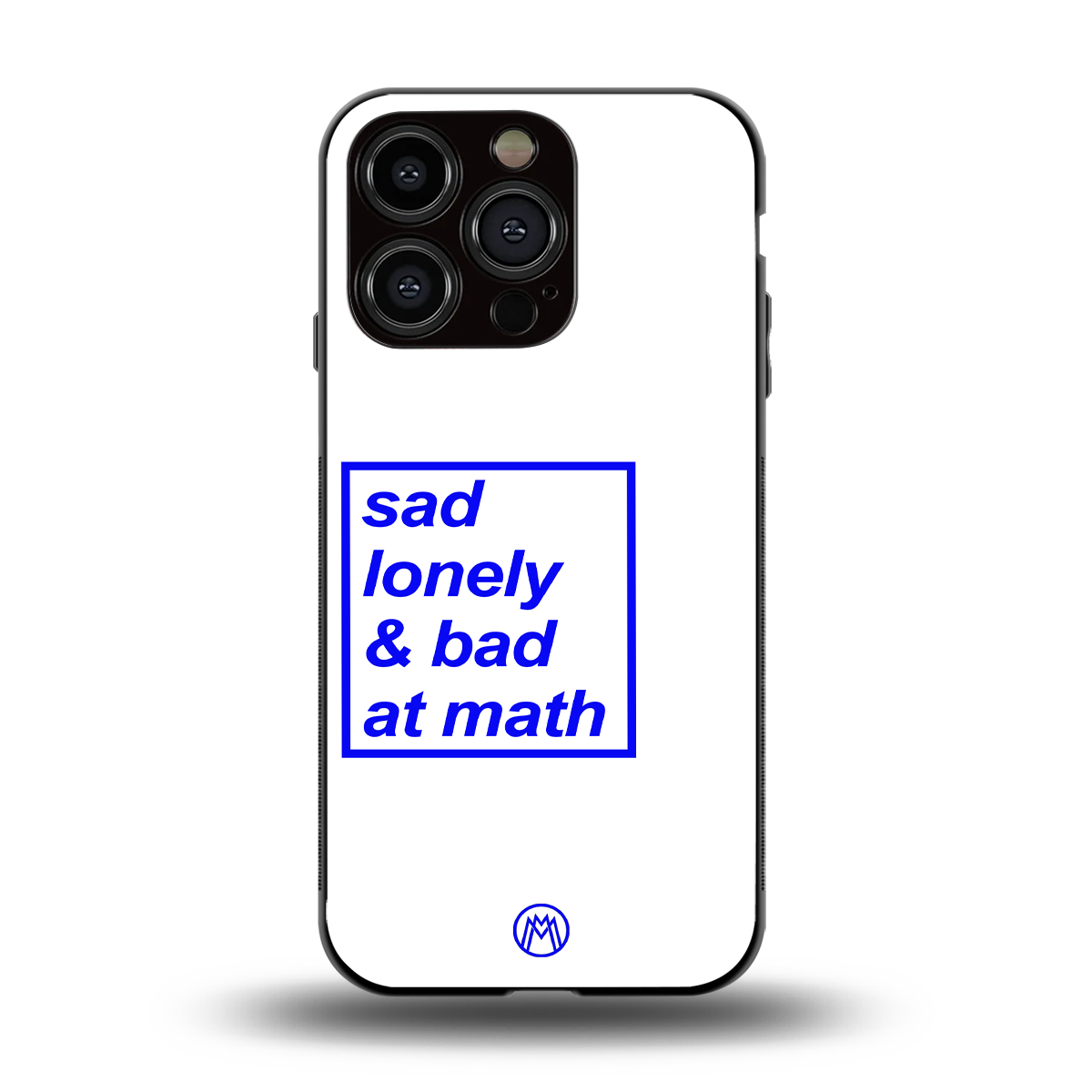 bad at math back phone cover | glass case for iphone 14 pro