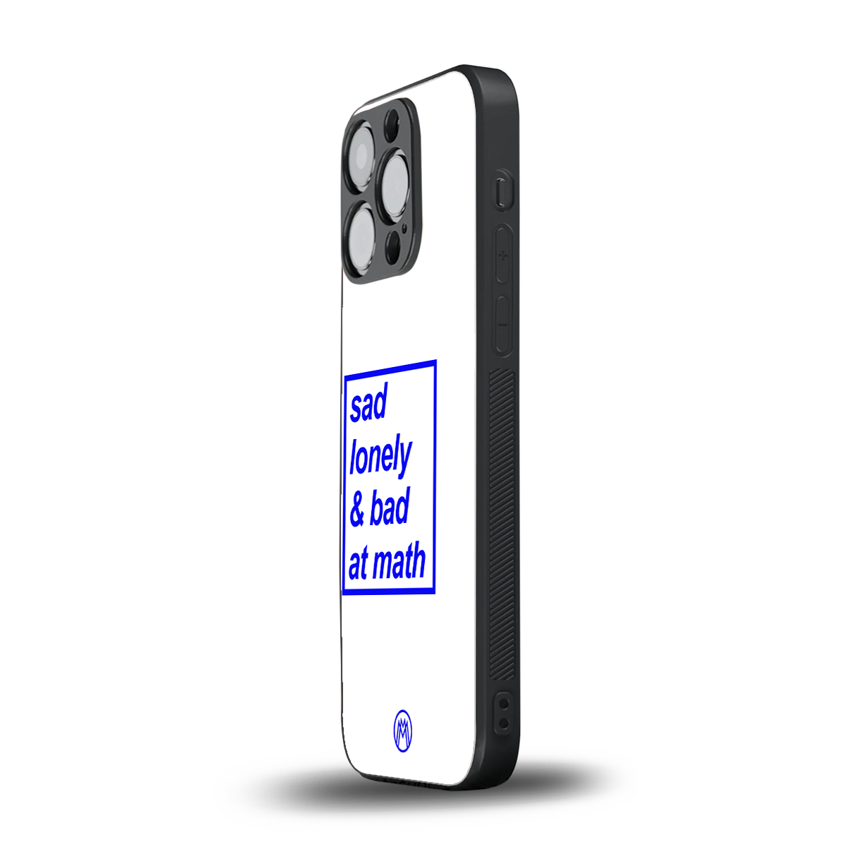 bad at math back phone cover | glass case for iphone 14 pro