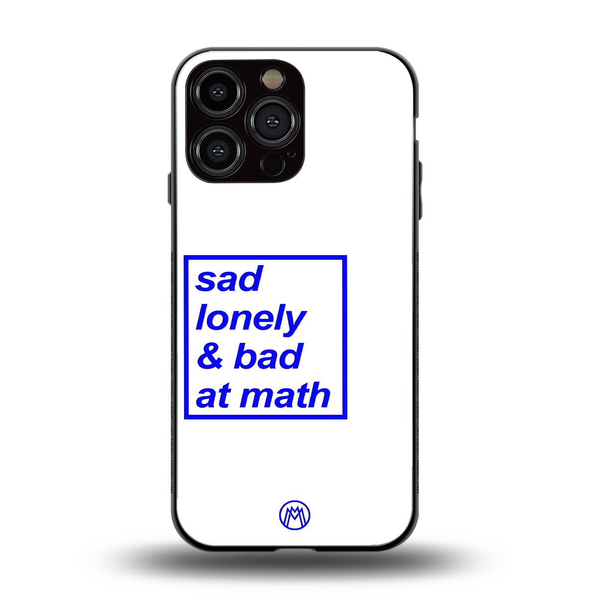 bad at math back phone cover | glass case for iphone 16 pro max