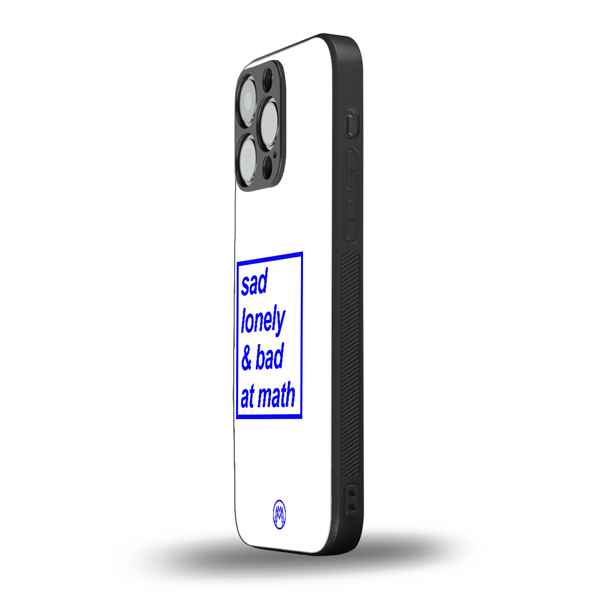bad at math back phone cover | glass case for iphone 16 pro max