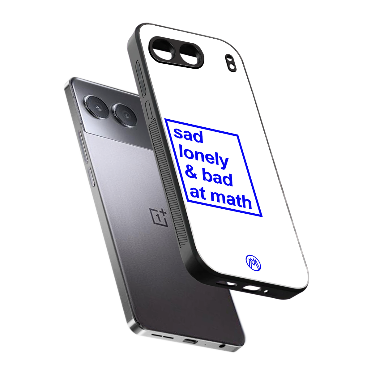bad at math back phone cover | glass case for oneplus nord 4