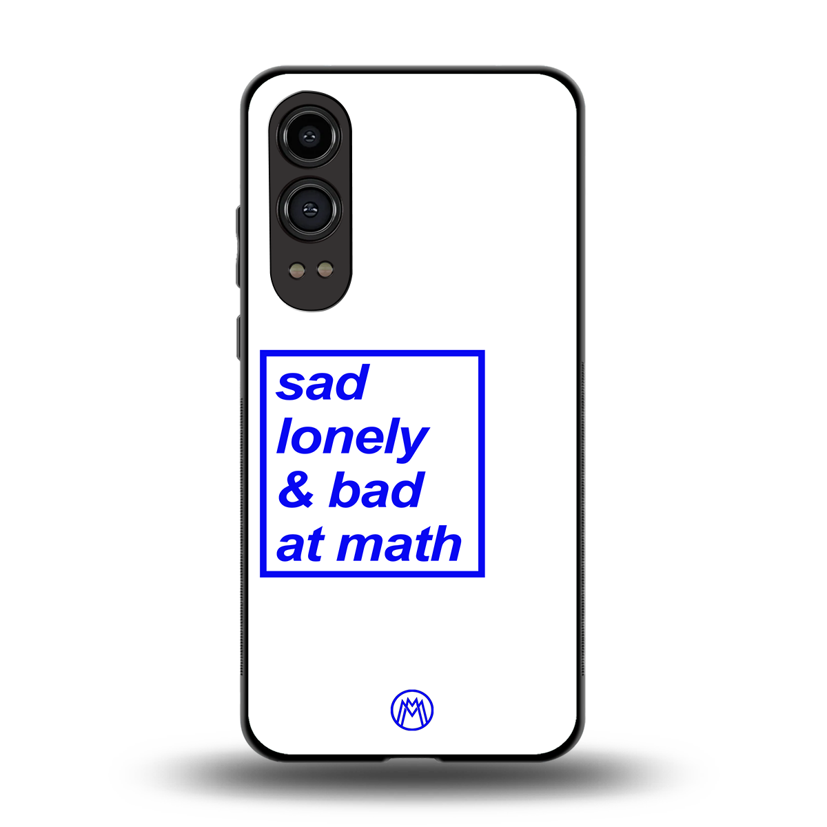 bad at math back phone cover | glass case for oneplus nord ce 4 lite