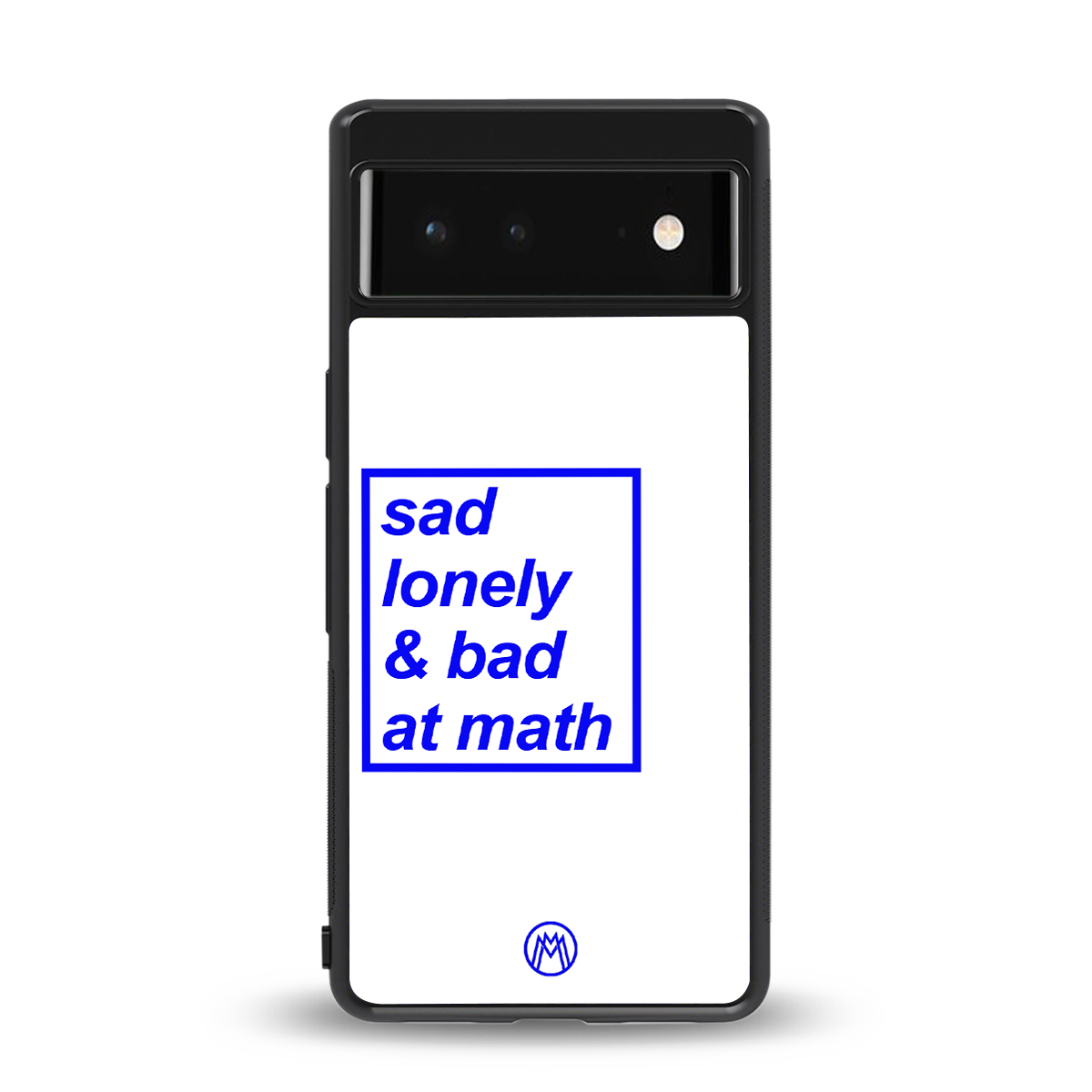 bad at math back phone cover | glass case for Google Pixel 6A