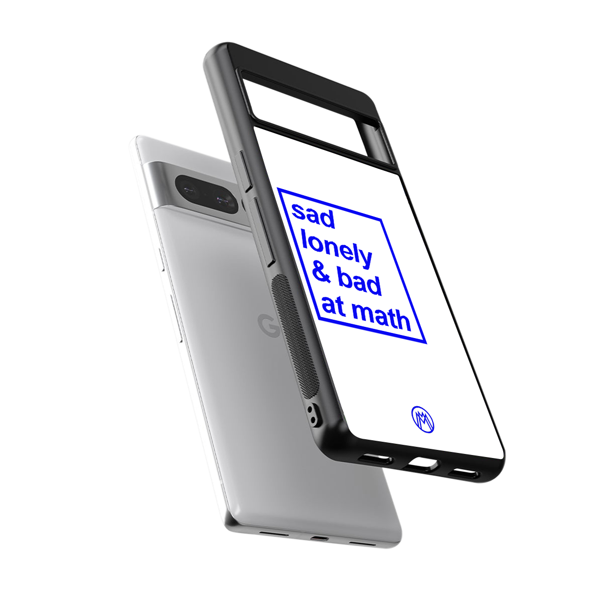 bad at math back phone cover | glass case for google pixel 7 pro
