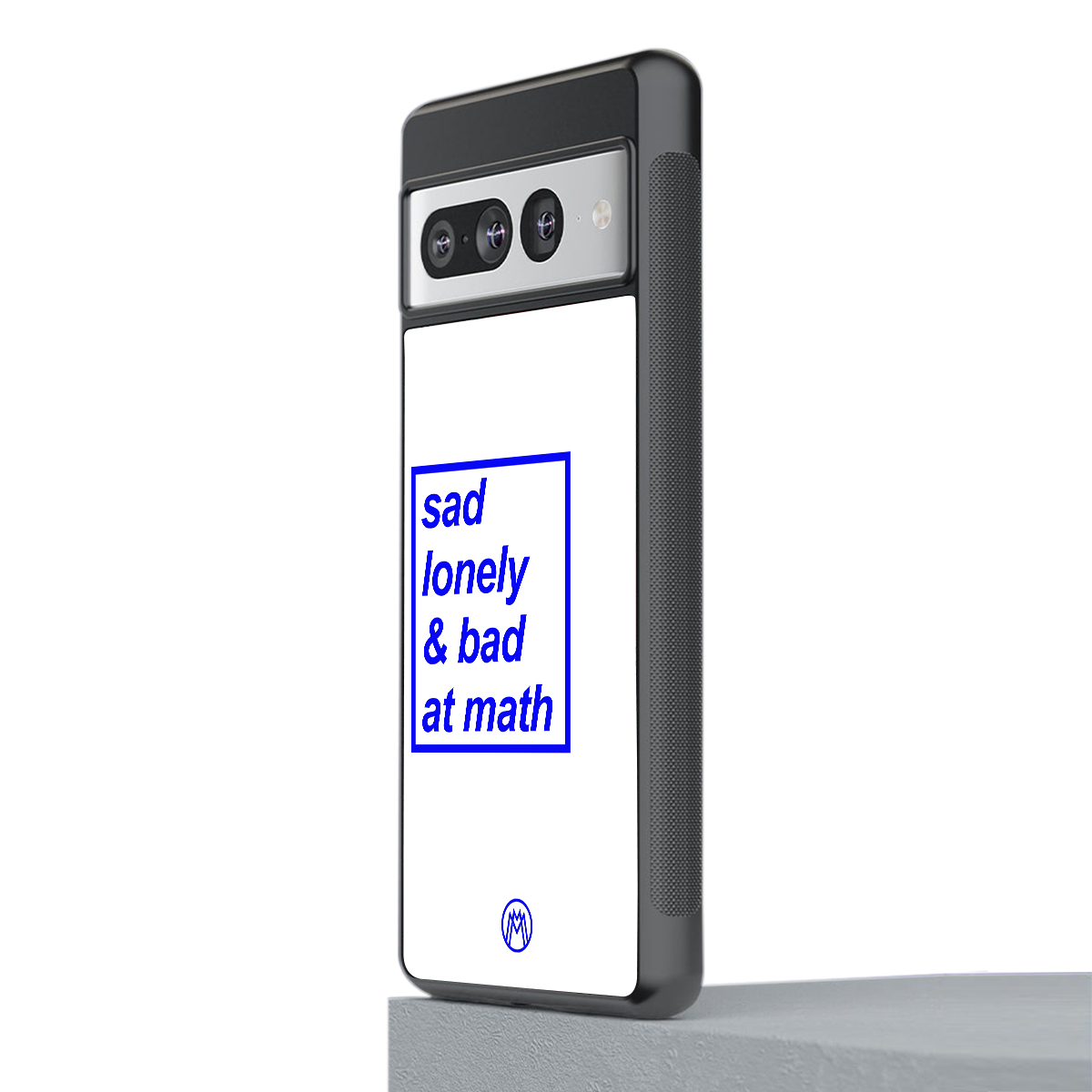 bad at math back phone cover | glass case for google pixel 7 pro