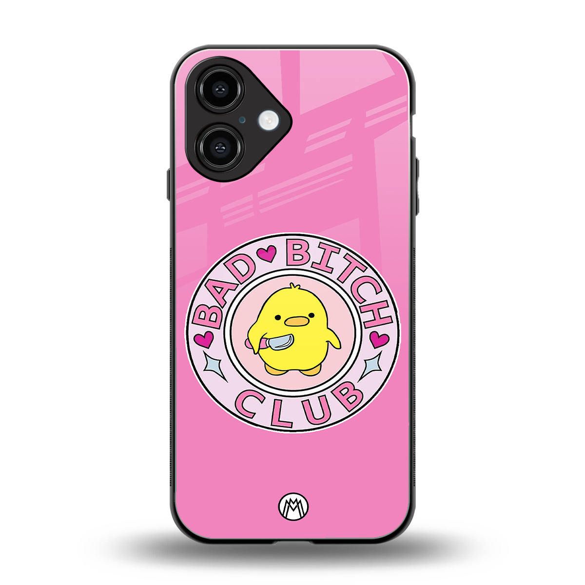 bad bitch club back phone cover | glass case for iphone 16