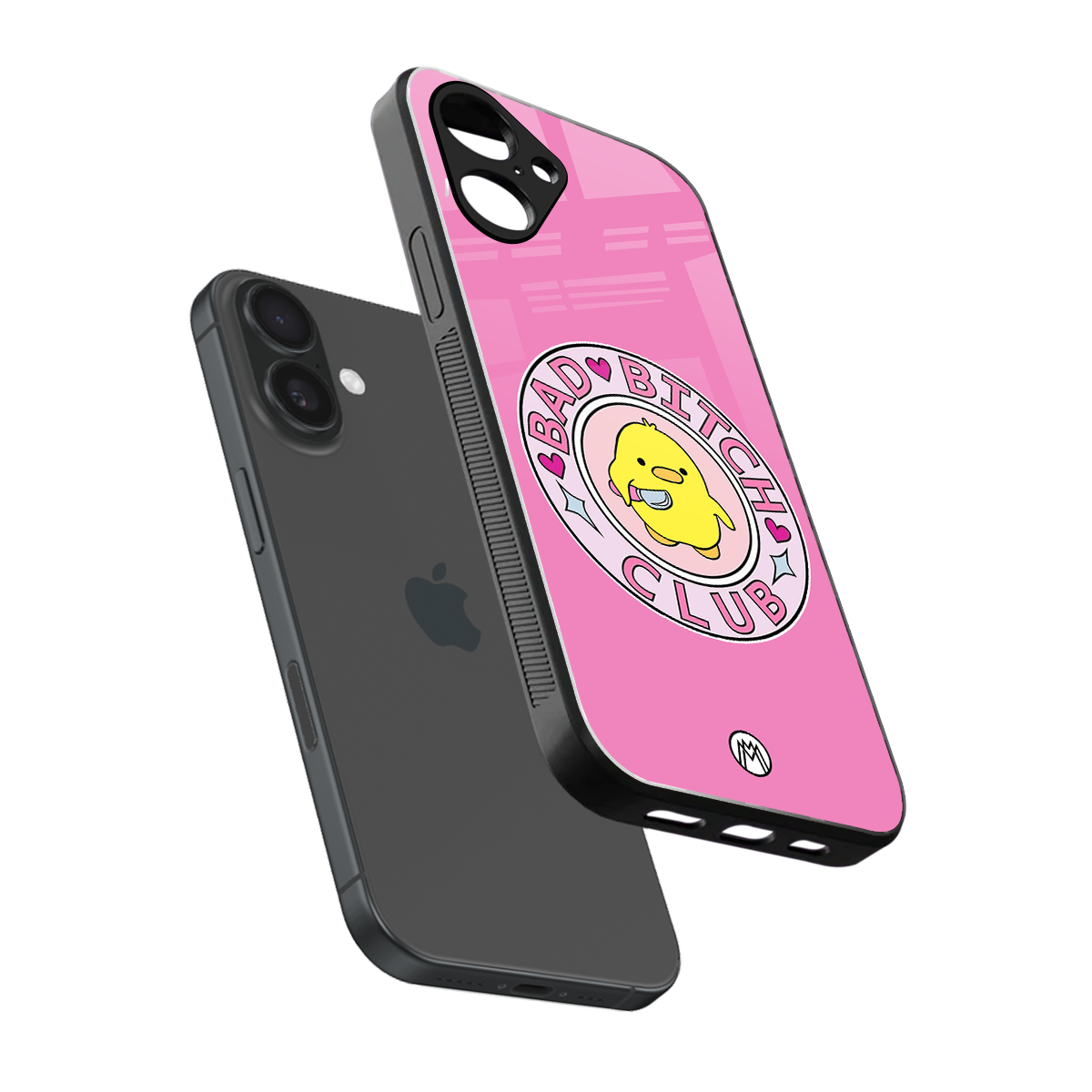 bad bitch club back phone cover | glass case for iphone 16