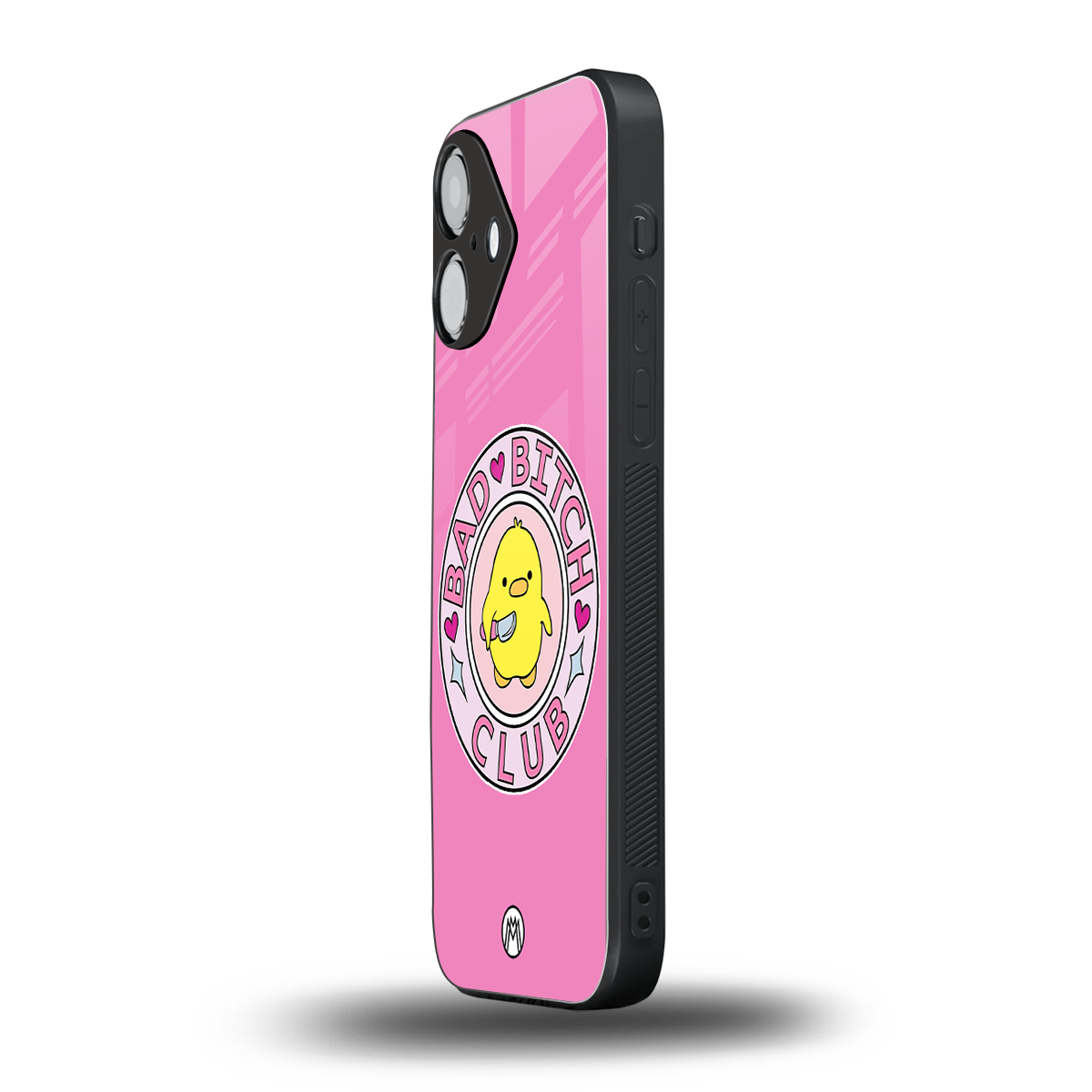bad bitch club back phone cover | glass case for iphone 16