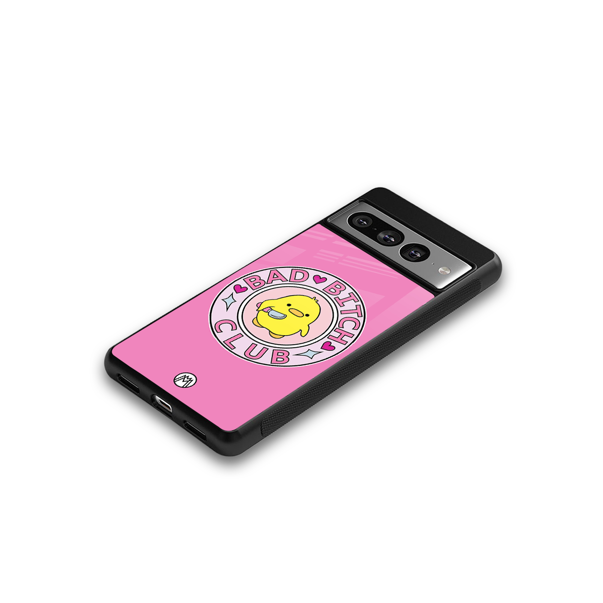 bad bitch club back phone cover | glass case for google pixel 7 pro