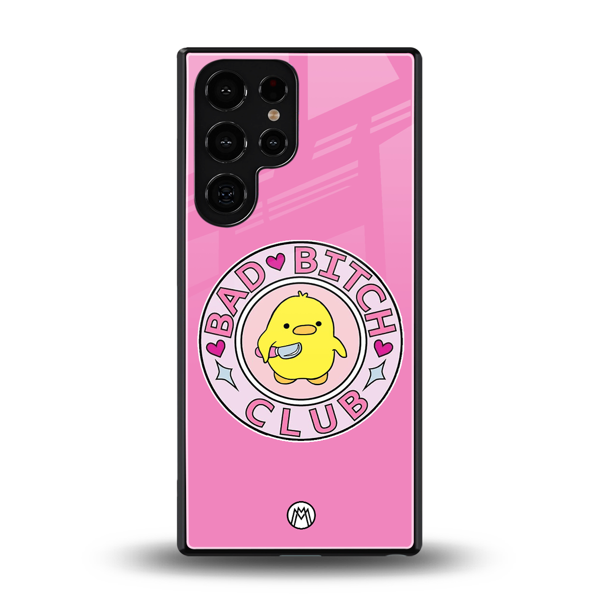 bad bitch club back phone cover | glass case for samsung galaxy s25 ultra