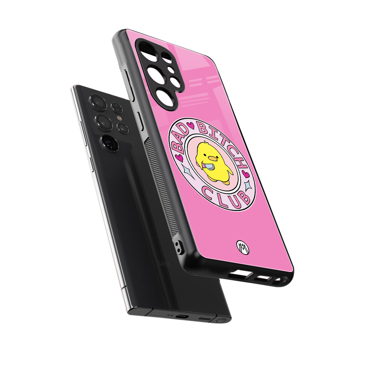 bad bitch club back phone cover | glass case for samsung galaxy s25 ultra
