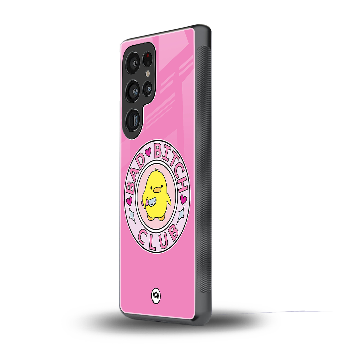 bad bitch club back phone cover | glass case for samsung galaxy s25 ultra