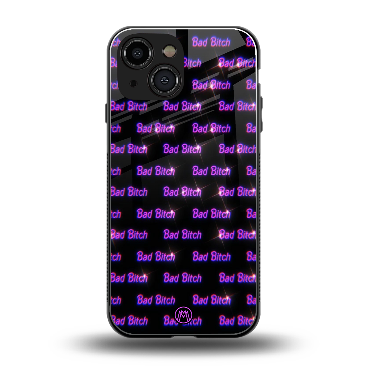 bad bitch back phone cover | glass case for iphone 13 mini