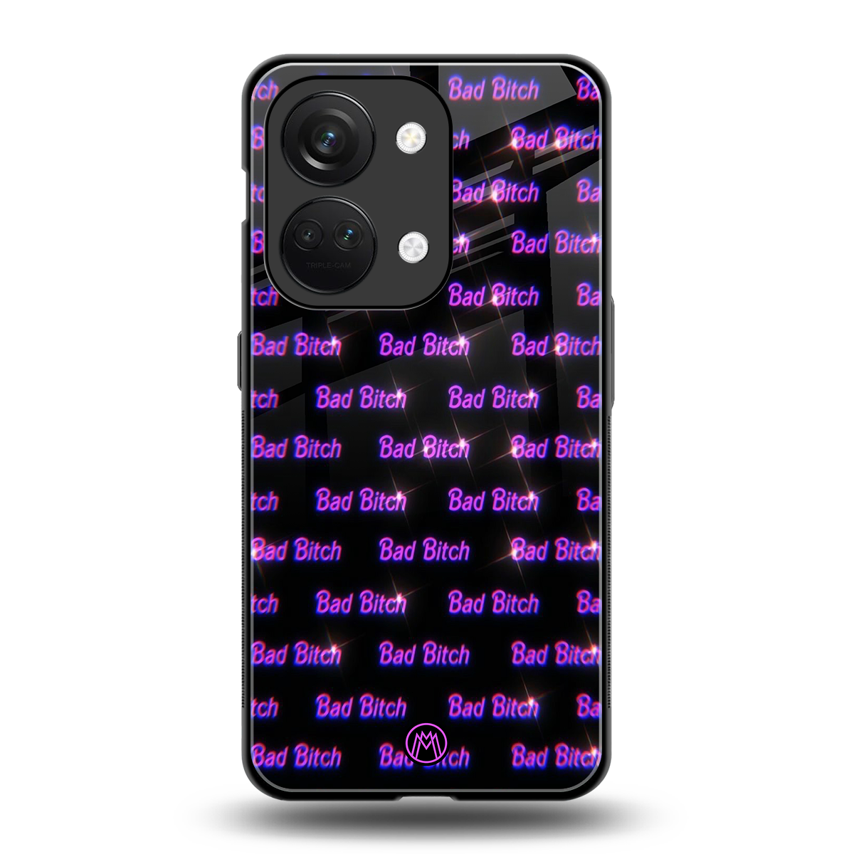 bad bitch back phone cover | glass case for oneplus nord 3