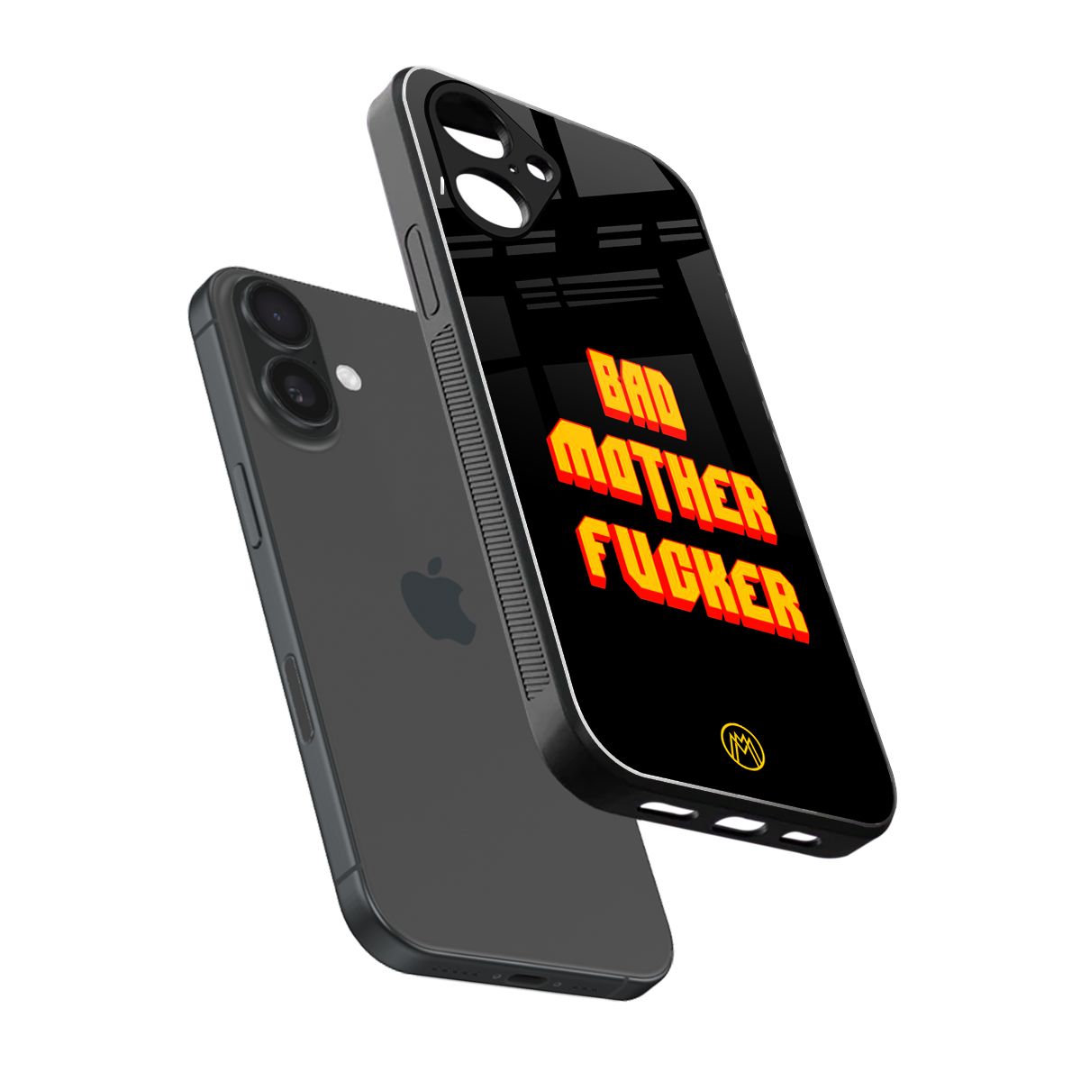 bad motherfcker back phone cover | glass case for iphone 16
