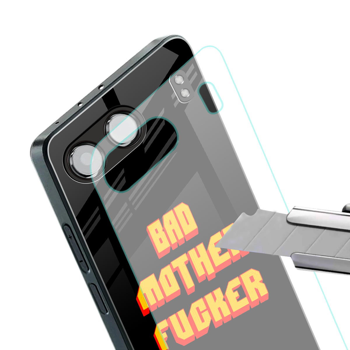 bad motherfcker back phone cover | glass case for oneplus nord 4