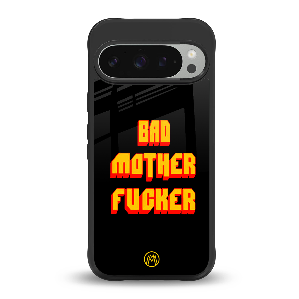 bad motherfcker back phone cover | glass case for google pixel 9 pro