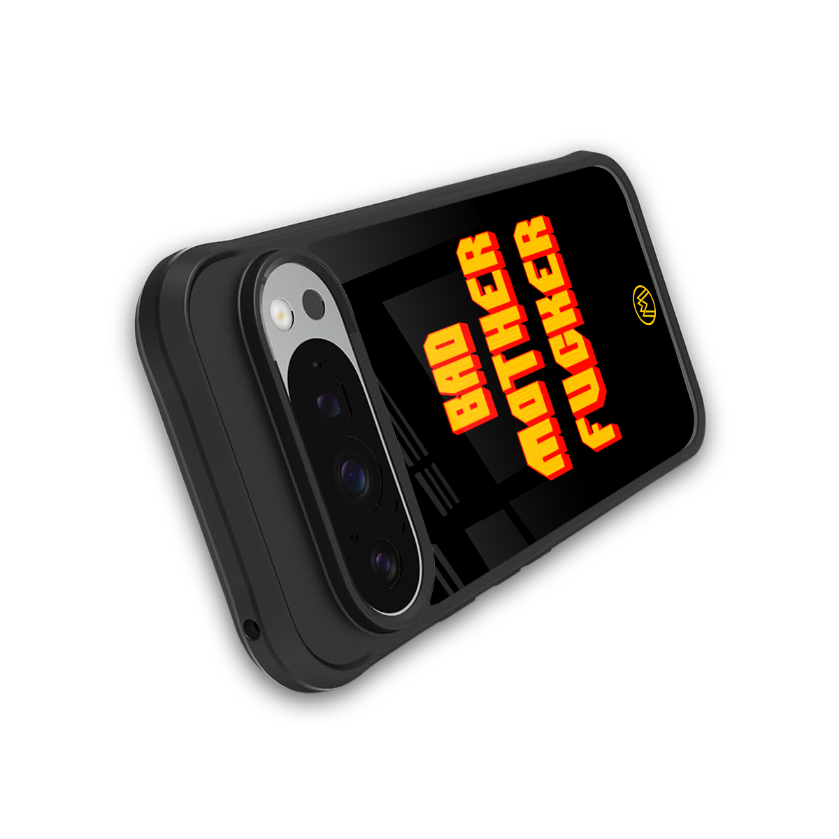 bad motherfcker back phone cover | glass case for google pixel 9 pro