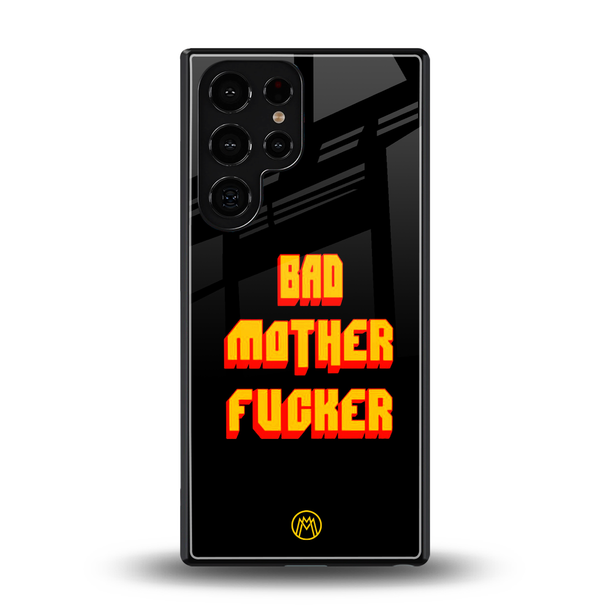 bad motherfcker back phone cover | glass case for samsung galaxy s25 ultra