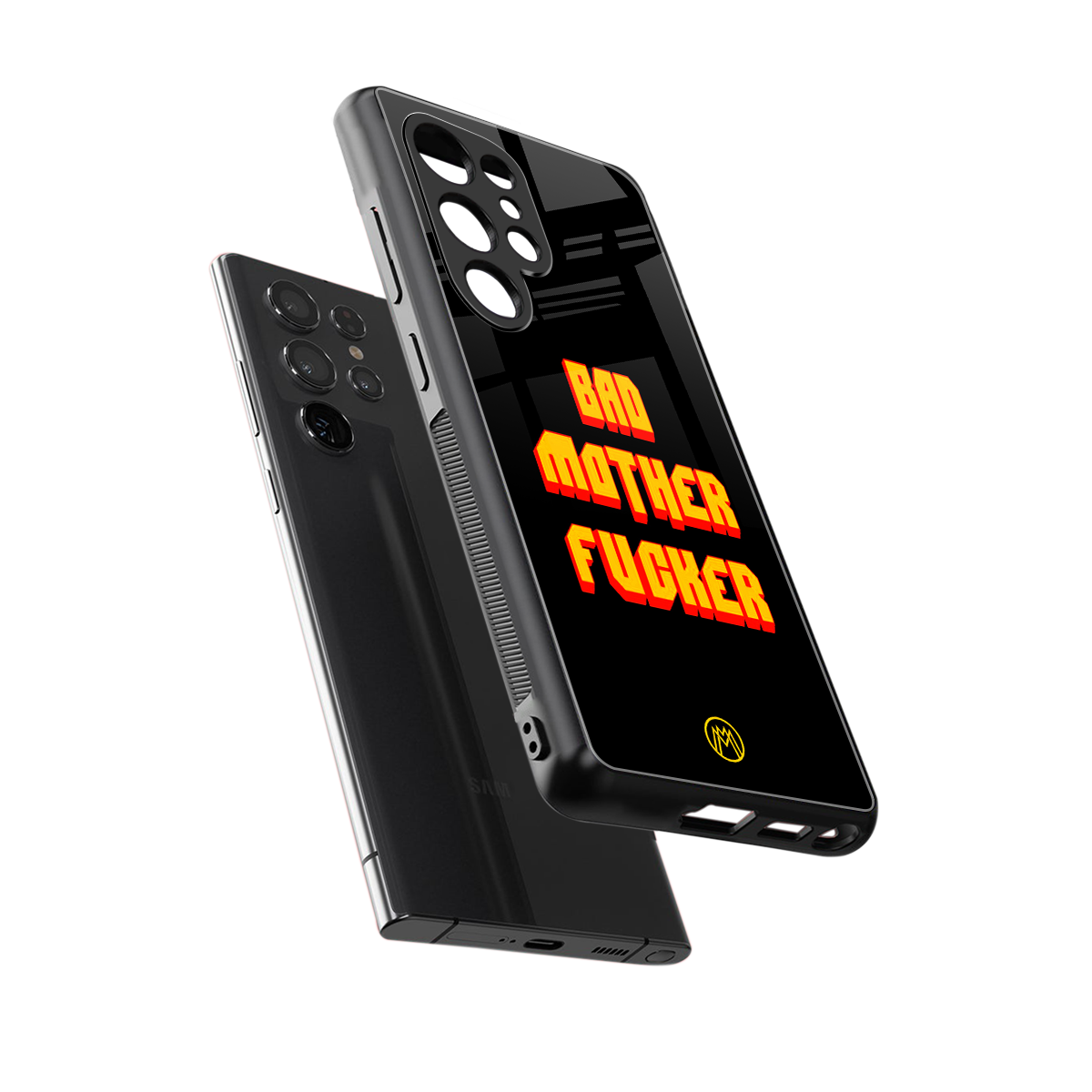 bad motherfcker back phone cover | glass case for samsung galaxy s25 ultra