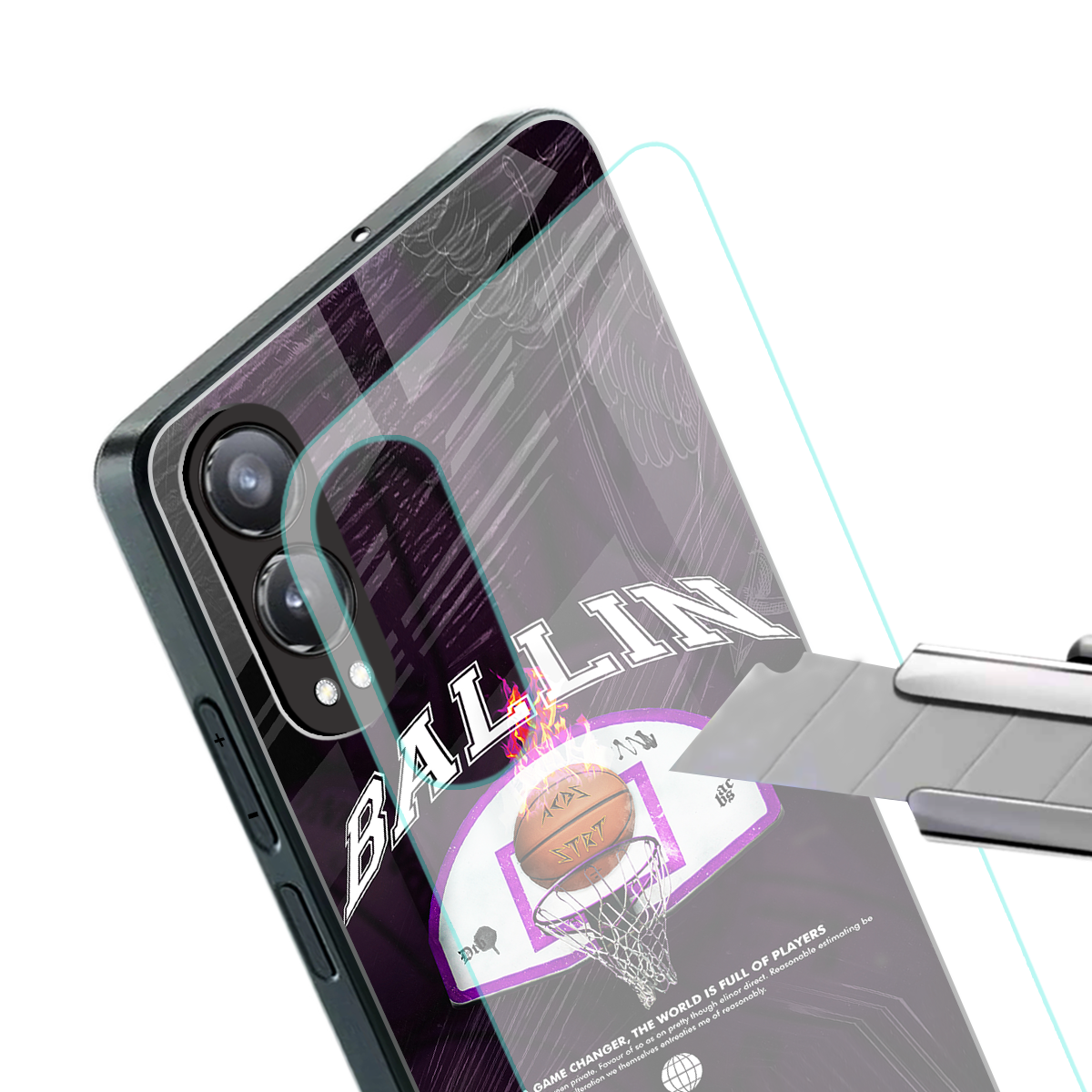 ballin back phone cover | glass case for oneplus nord ce 4 lite