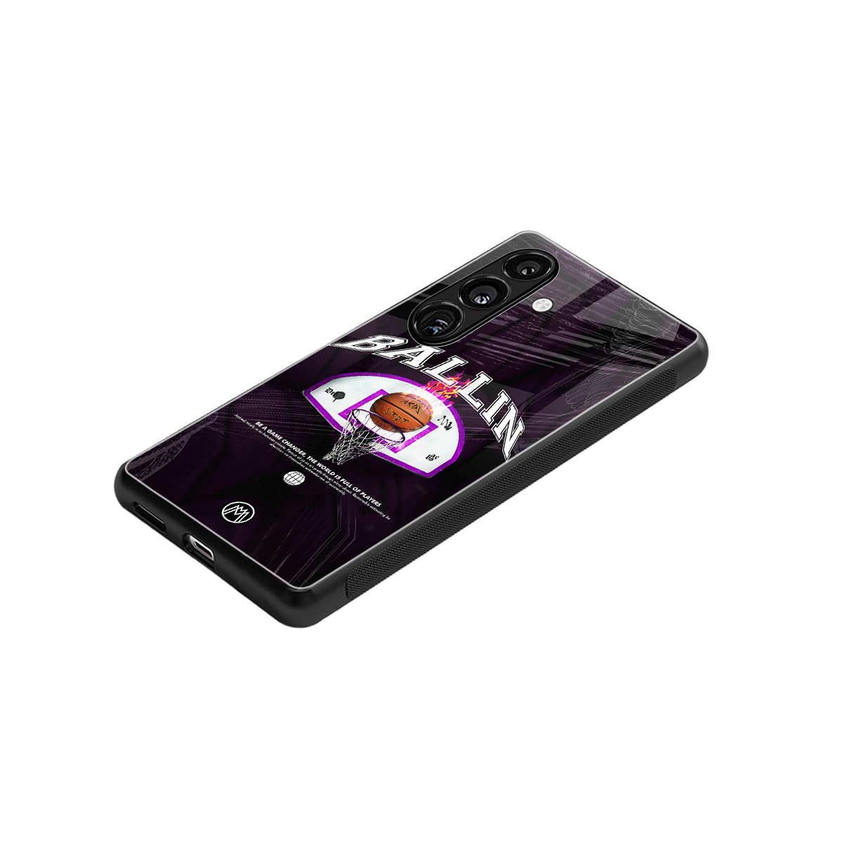 ballin back phone cover | glass case for samsung galaxy s24 fe
